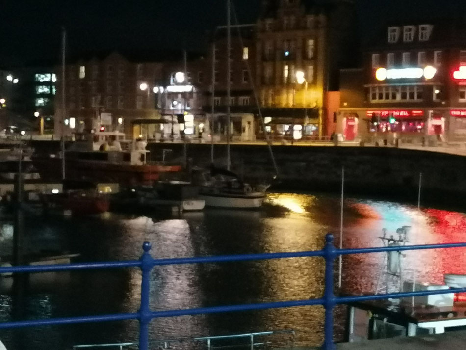 Harbour Parade, Ramsgate, by night. Photo: M Smith