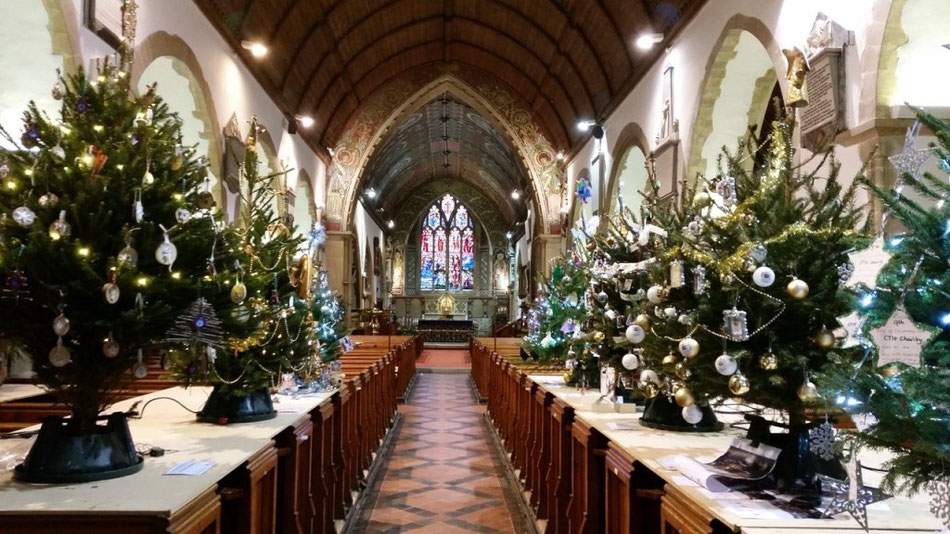 St.-Peter's-in-Thanet Christmas Tree Festival 2017. Photo: St. Peter's Church.