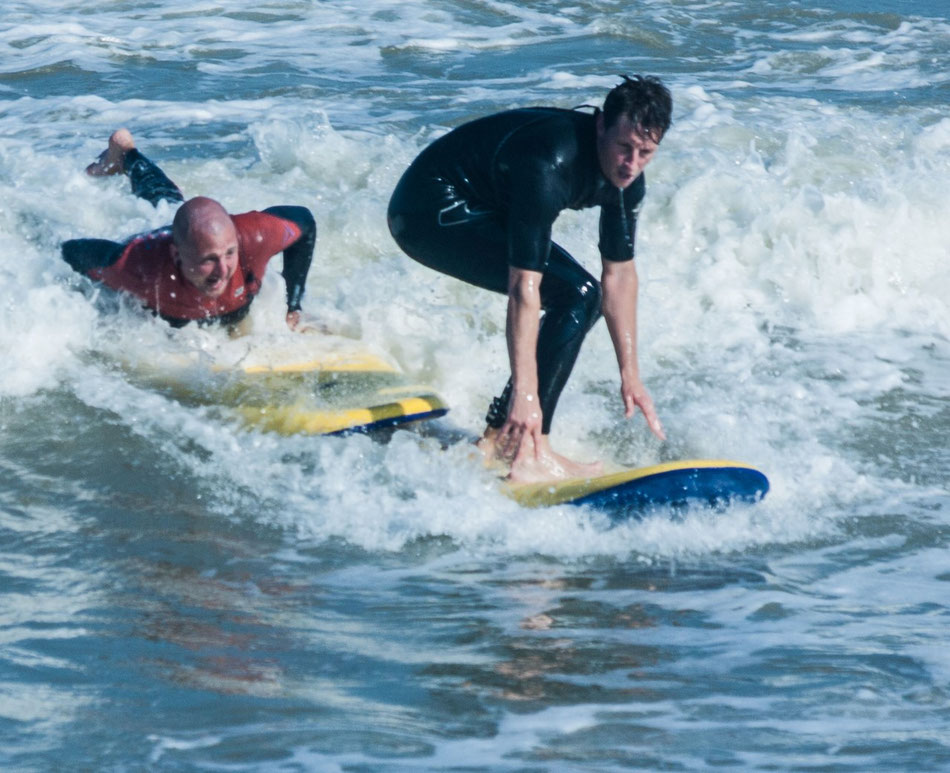 Surfing at Viking Bay. Image: Kent Surf School