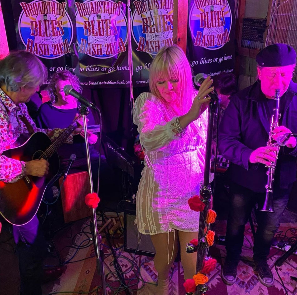 Stella Hensley Blues at the Chapel, Broadstairs. Image: Julian, Chapel Bar & Bookshop.