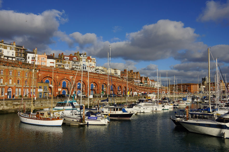 The splendid Military Road Arches, Ramsgate Harbour.