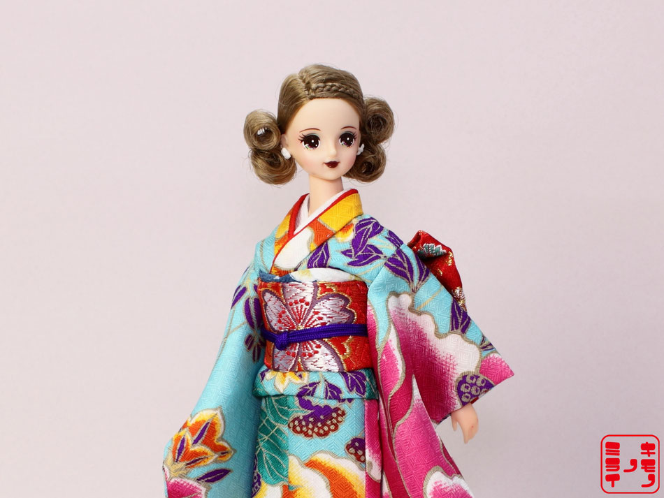 ジェニー振袖、momoko kimono,Pullip kimono,プーリップ　着物