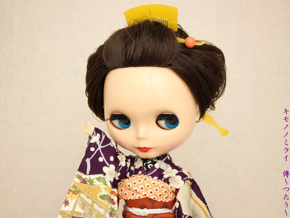 リカちゃん振袖・ブライス振袖,kimono Blythe