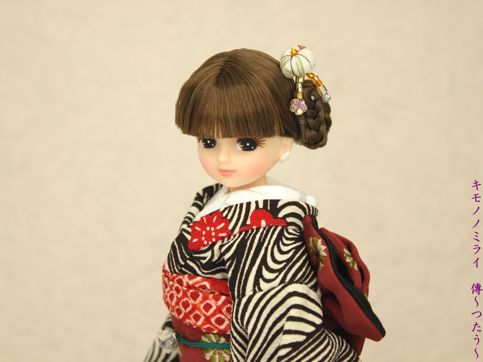 リカちゃん振袖・ブライス振袖,kimono Blythe