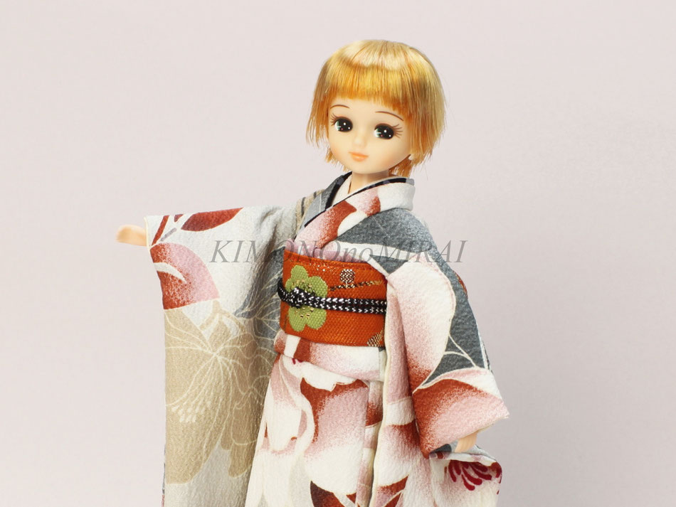 Sサイズ振袖セット8 - ドール着物 通販 キモノノミライ Sサイズ振袖セット8 - ドール着物 通販 キモノノミライ