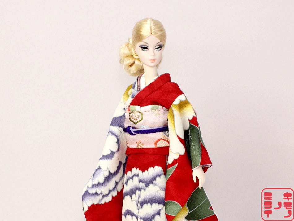 バービー　着物,Barbie kimono,Poppy Parker Furisode,FR NIPPON Wafuku,MISAKI Japan