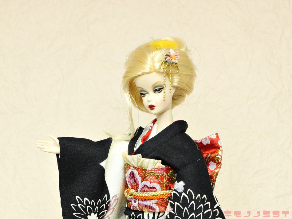 バービー振袖・kimono Barbie,Poppy Parker kimono