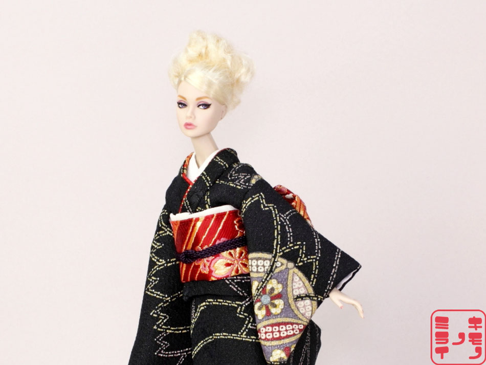 Poppy Parker kimono,Misaki wafuku,バービー 着物