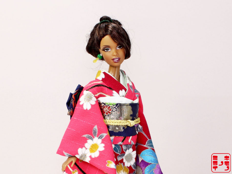 バービー　着物,Barbie kimono,Poppy Parker Furisode,FR NIPPON Wafuku,MISAKI Japan