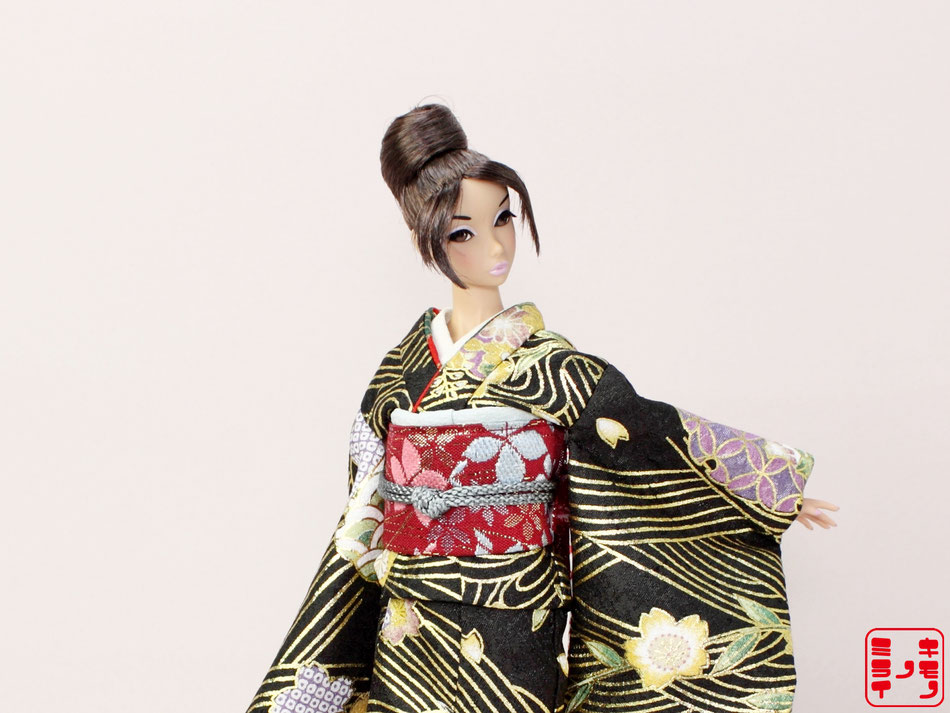 バービー　着物,Barbie kimono,Poppy Parker Furisode,FR NIPPON Wafuku,MISAKI Japan