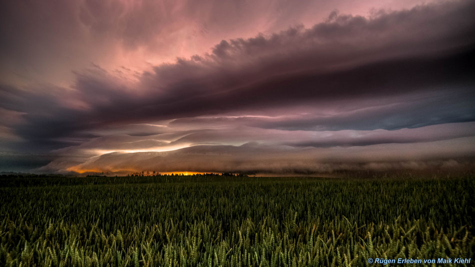 Gewitter Superzelle über mir 