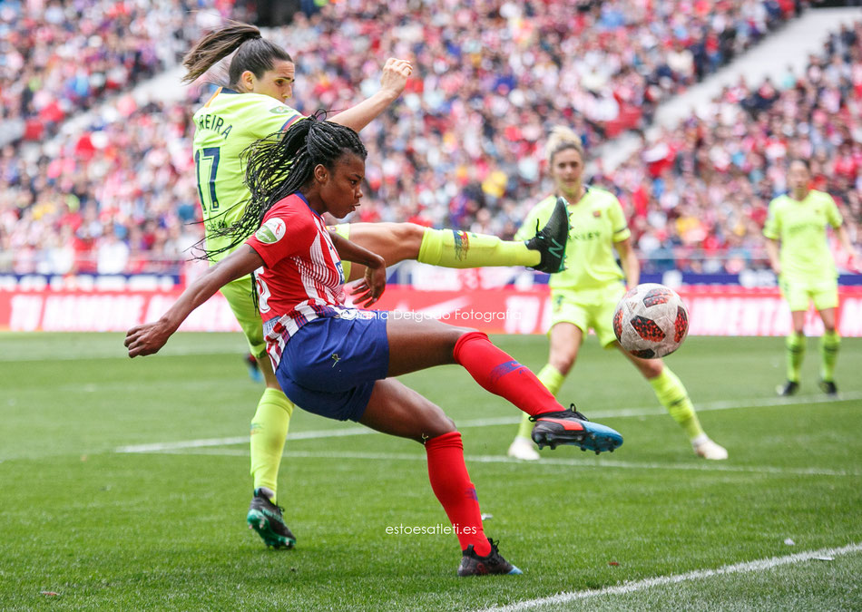 Ludmila, atlético de madrid femenino, atleti barça, record asistencia, wanda metropolitano