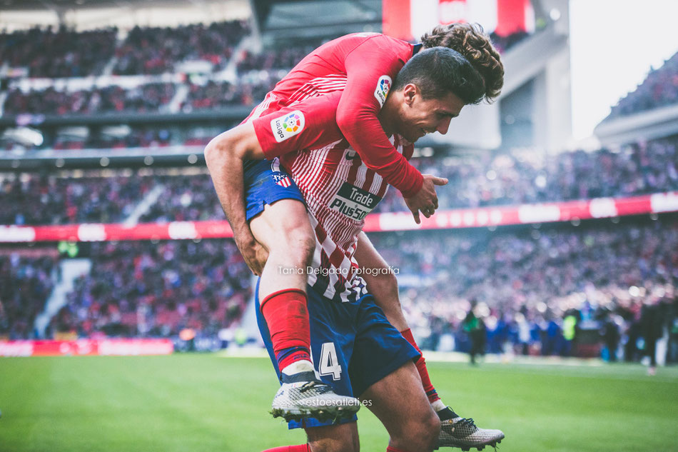 atletico de madrid, alaves, gol, rodrigo, griezmann, celebracion, la liga santander, fotografia deportiva