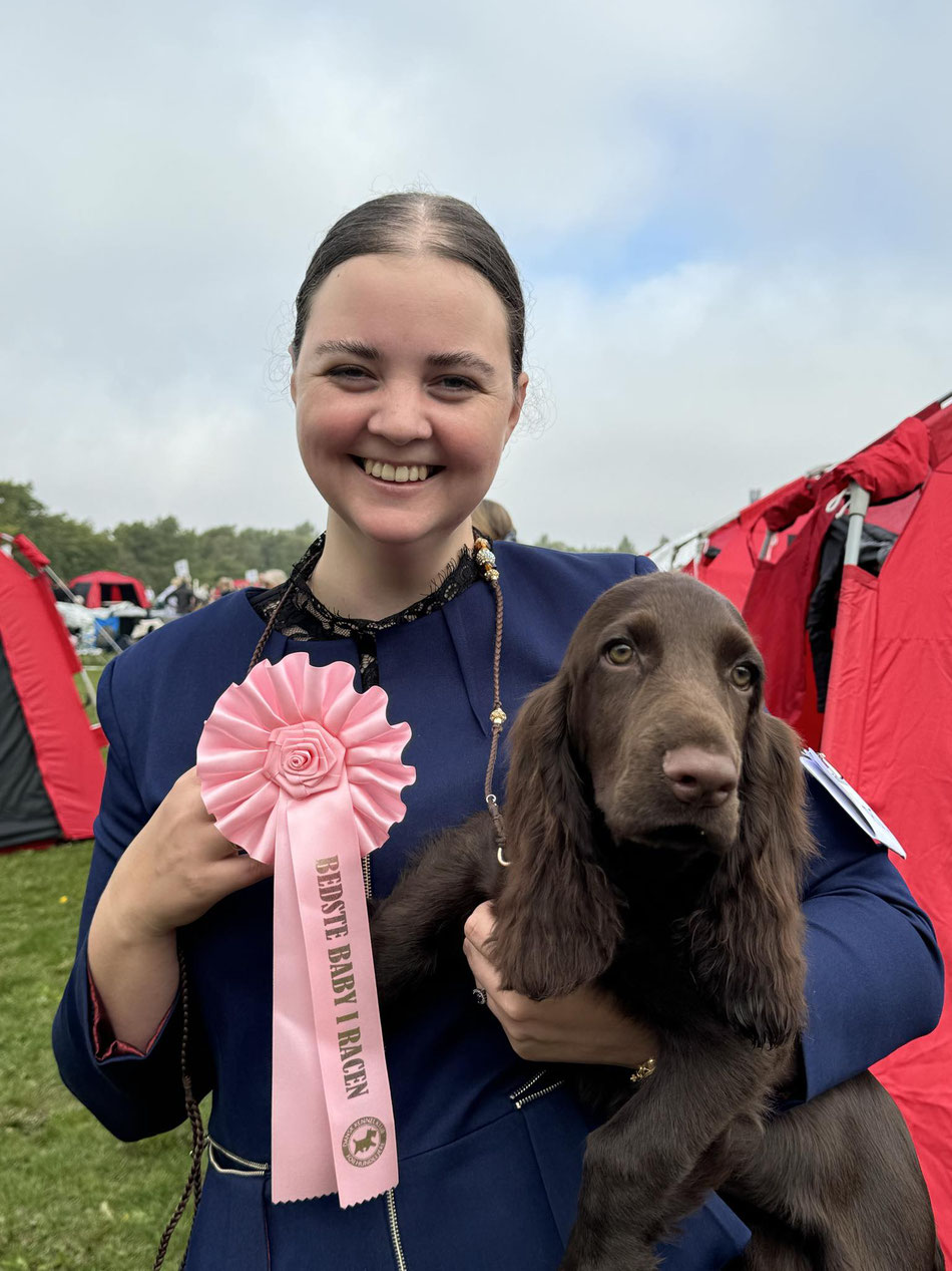 "Vom Belauer See Tennessee Waltz" gewinnt ihre erst Rosette in der Baby Class, Rosskilde, DK 2024