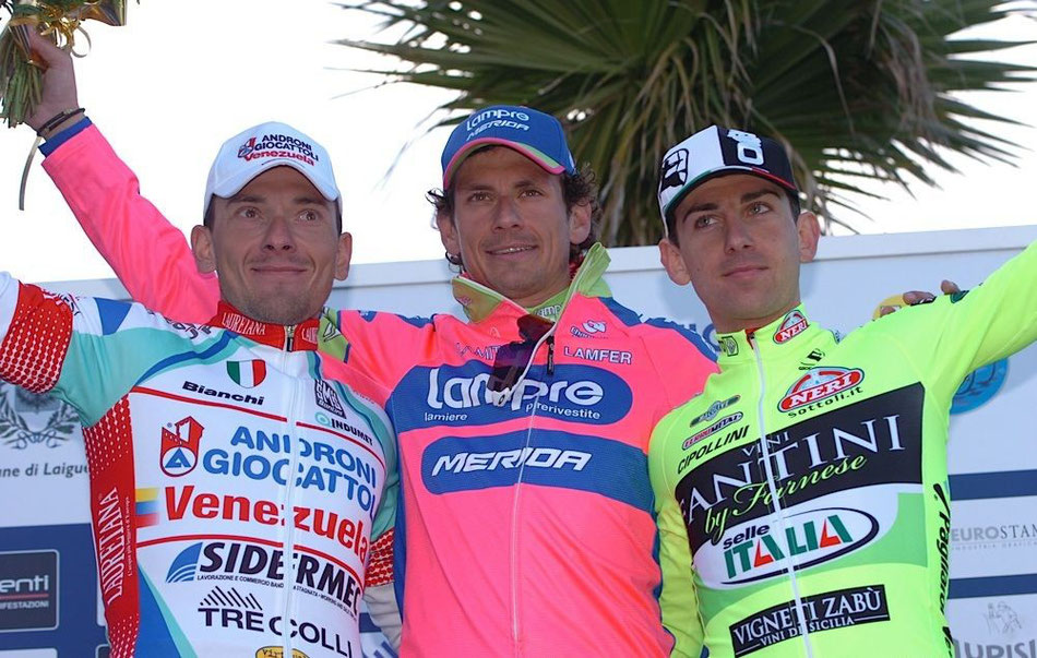 Foto courtesy: Archivio TLS, il podio del 50° Trofeo Laigueglia.