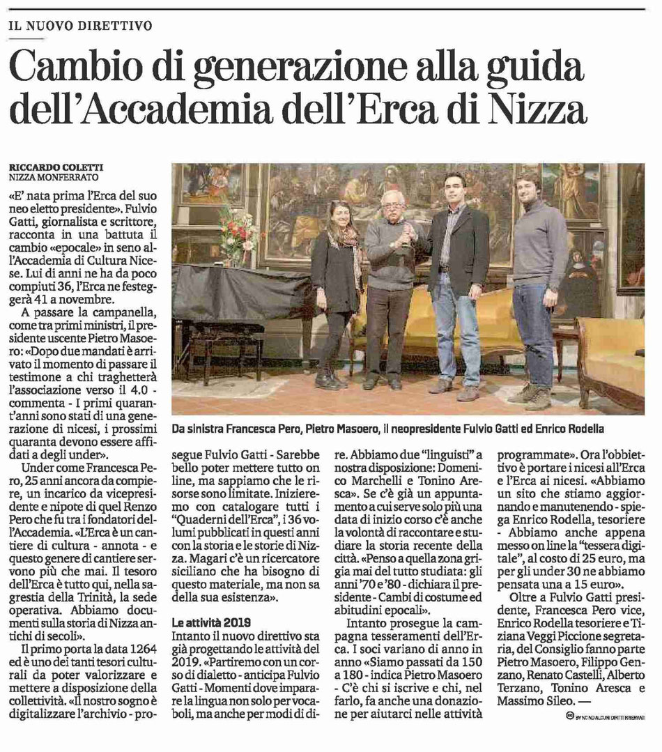 La Stampa, 20/01/2019