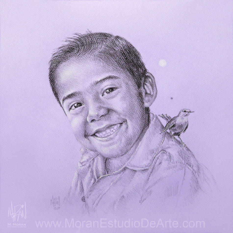 Regalo para mi esposa dibujo al carbon