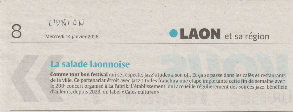 L Union 14 janv 2026