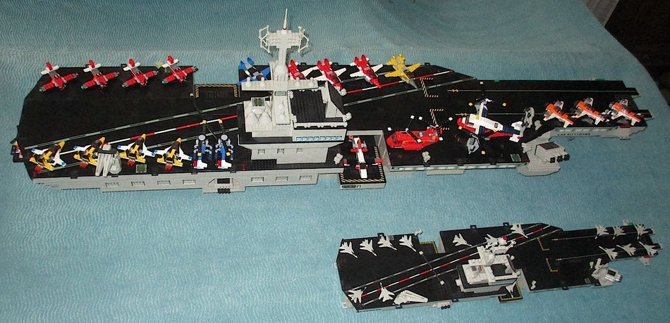 USS Kitty Hawk megabloks probuilder double size lego compatible