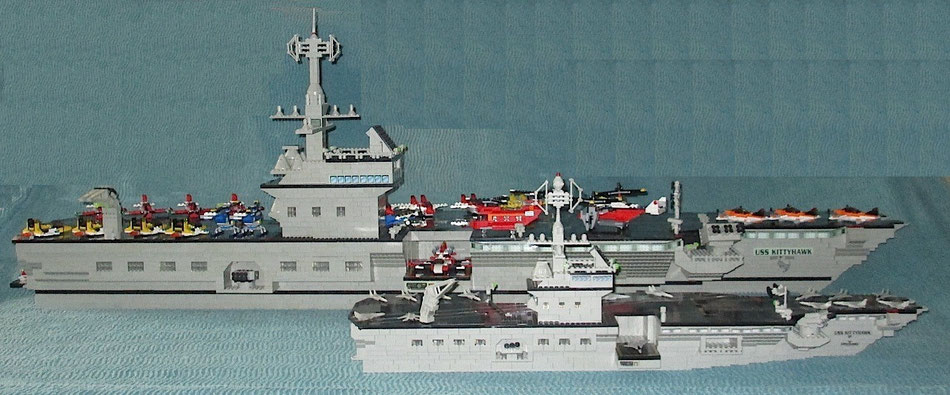 USS Kitty Hawk megabloks probuilder double size lego compatible