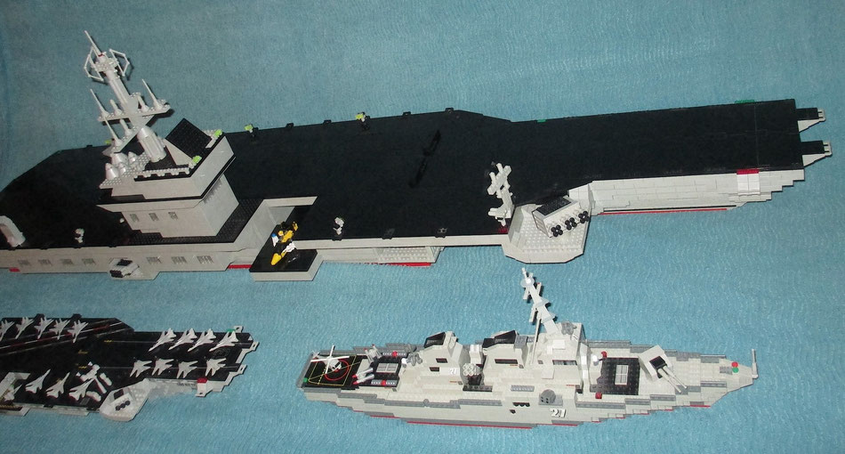 USS Kitty Hawk megabloks probuilder double size lego compatible