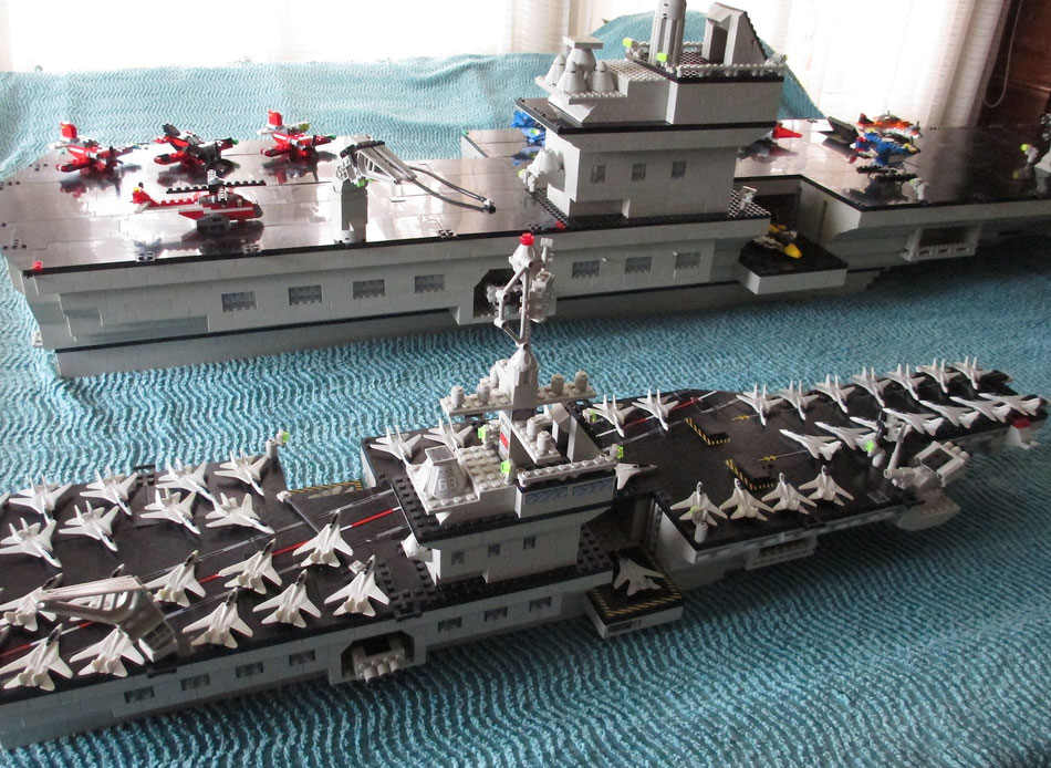 USS Kitty Hawk megabloks probuilder double size lego compatible