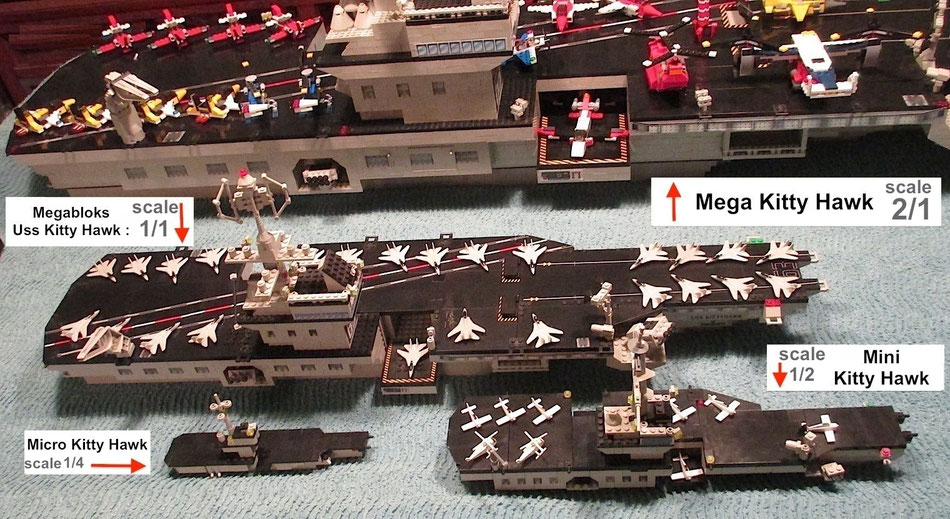 USS Kitty Hawk megabloks probuilder double size lego compatible