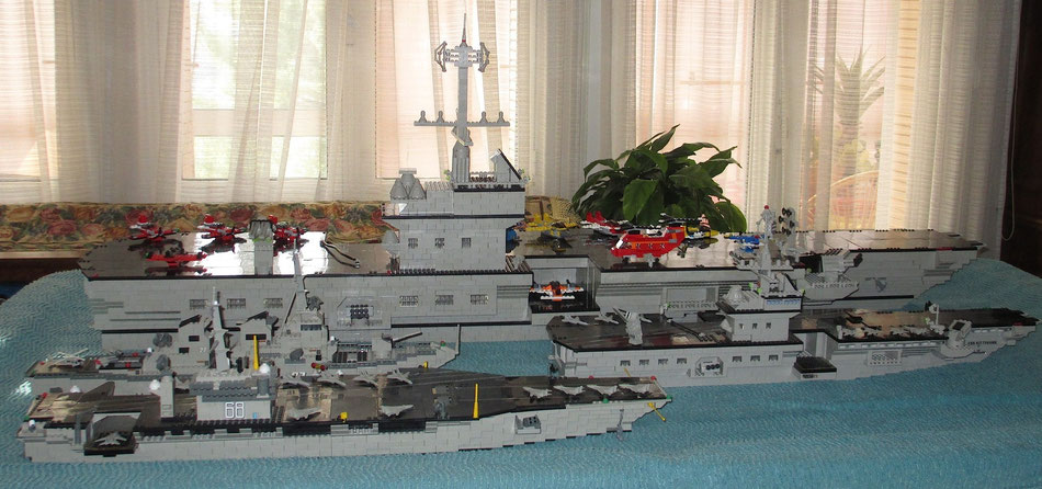 USS Kitty Hawk megabloks probuilder double size lego compatible
