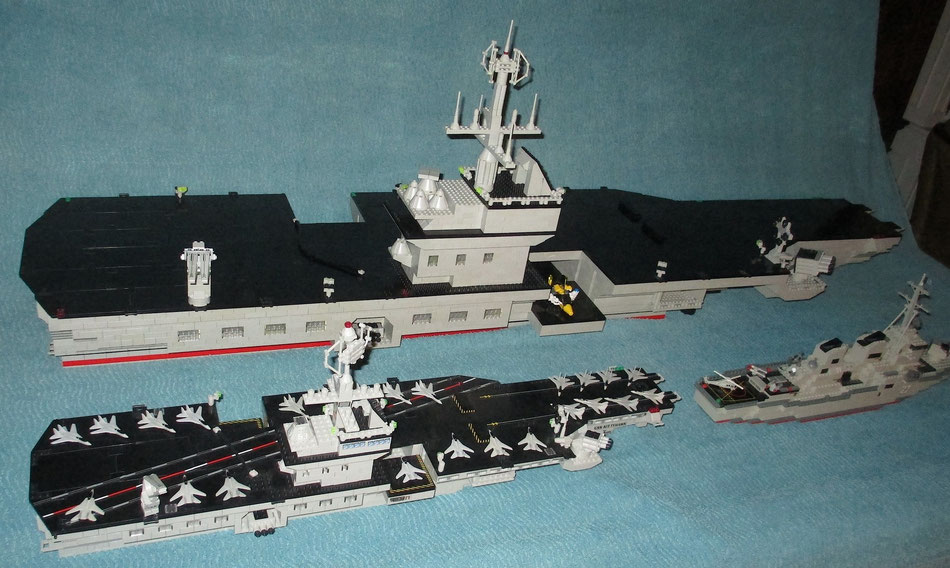 USS Kitty Hawk megabloks probuilder double size lego compatible