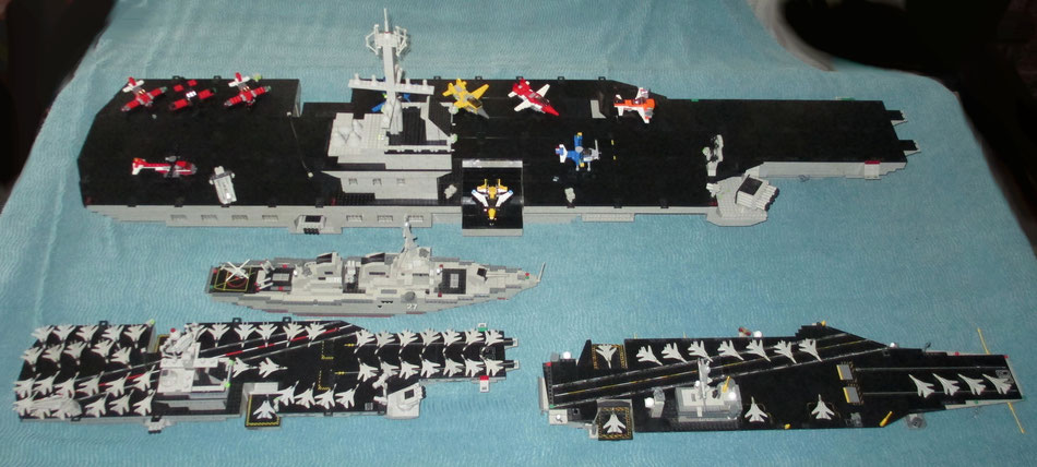 USS Kitty Hawk megabloks probuilder double size lego compatible