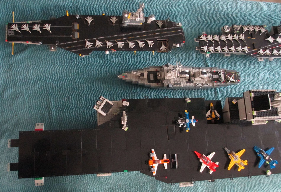 USS Kitty Hawk megabloks probuilder double size lego compatible