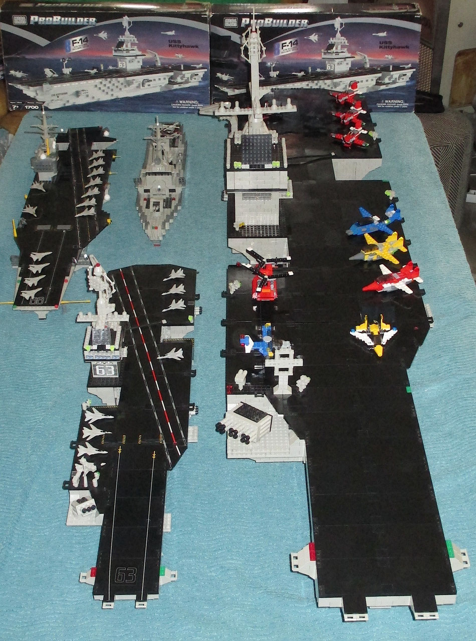 USS Kitty Hawk megabloks probuilder double size lego compatible