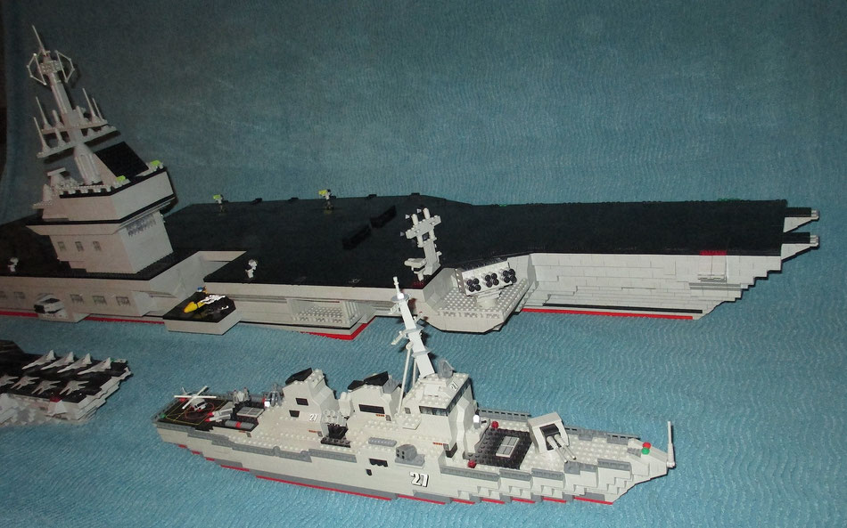 USS Kitty Hawk megabloks probuilder double size lego compatible