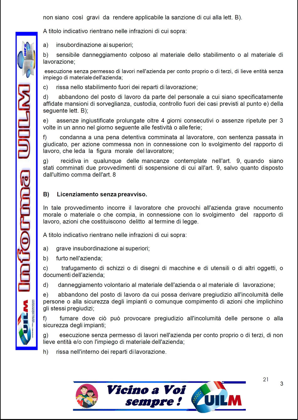 CONTESTAZIONE DISCIPLINARE - Benvenuti su uilmprovinciagranda!