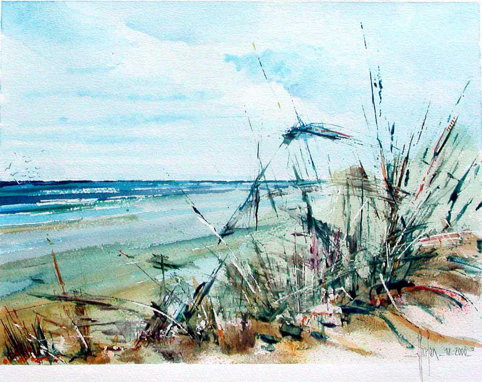17 Dunes - 2000 - Aquarelle 40 x 50