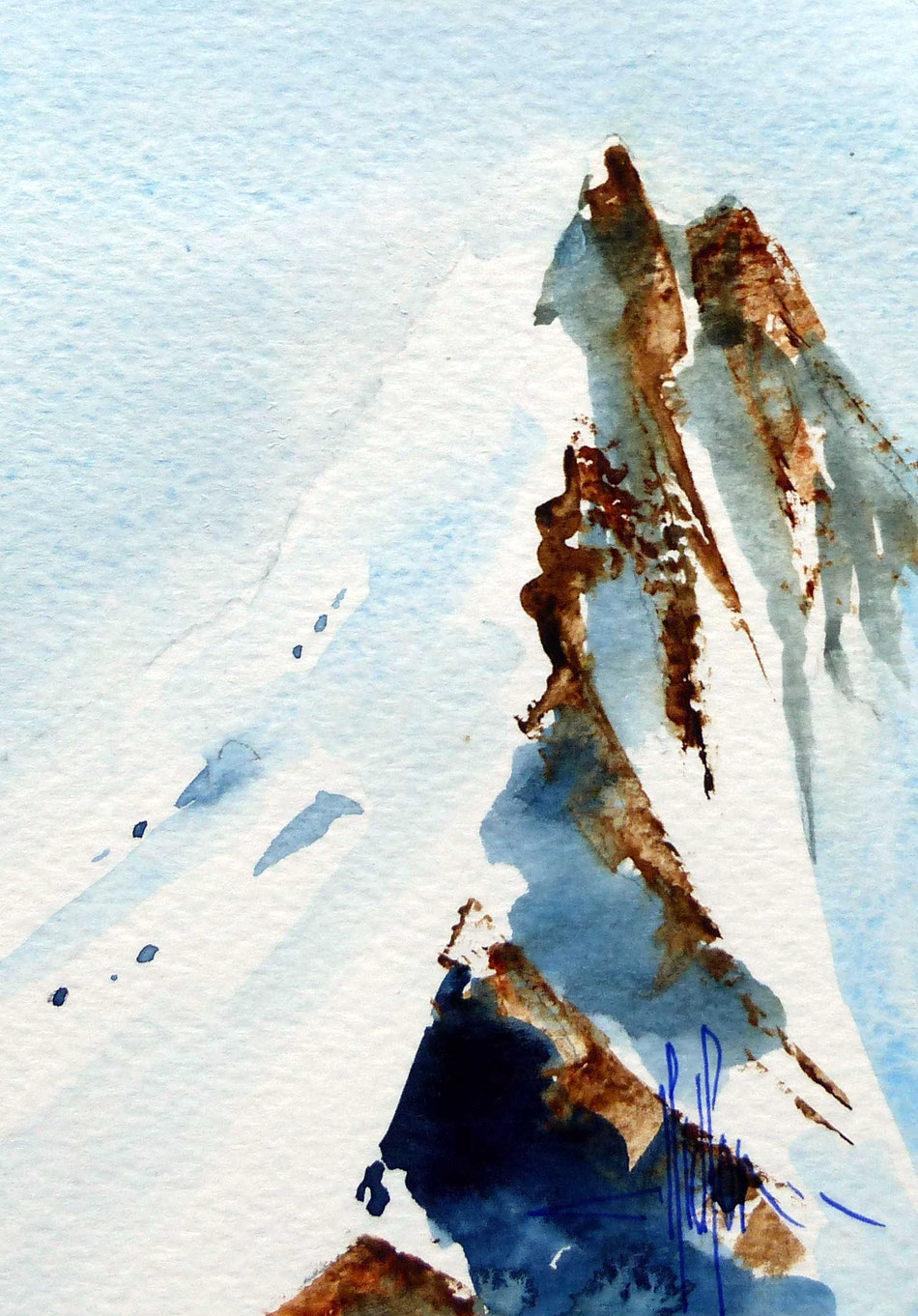 459 Ascension XVIII - 2018 - Aquarelle 18 x 23