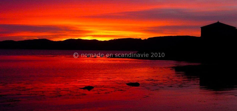 Coucher de soleil à Fløan