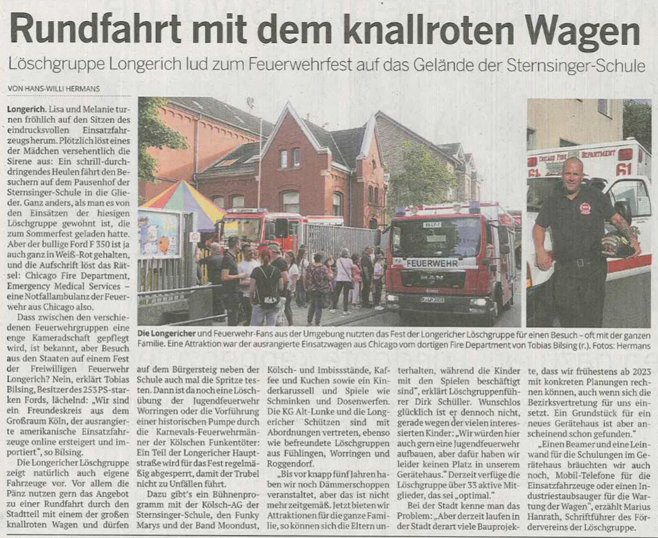 Zeitungsartikel aus der Kölnischen Rundschau