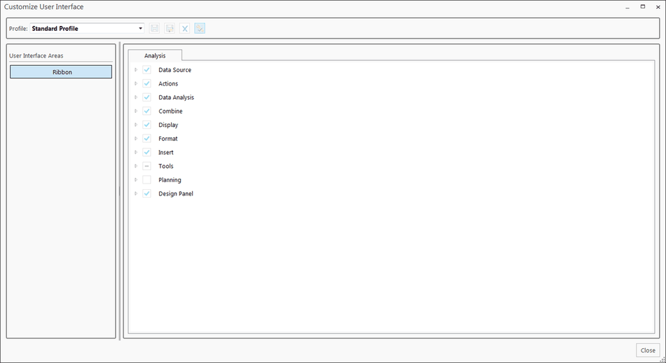 SAP Analysis for Office Customize User Interface