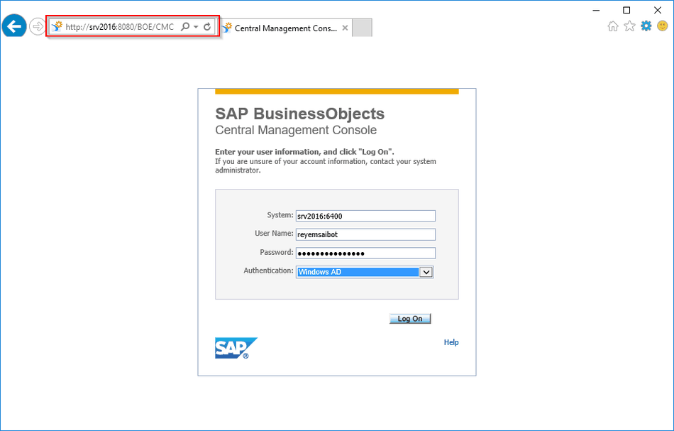 BI Platform Logon with Windows Active Directory Account