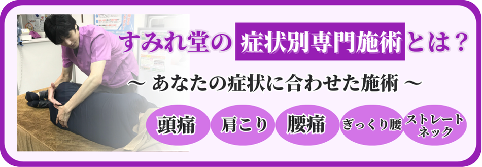 すみれ堂整骨院の専門施術