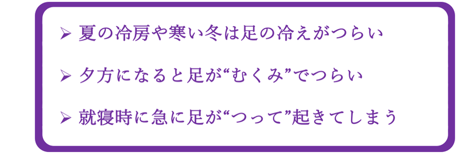冷えむくみの症状