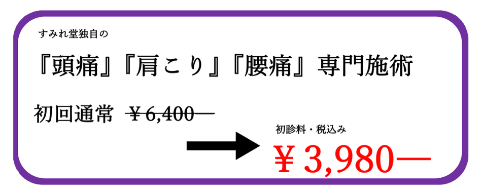 すみれ堂整骨院の料金