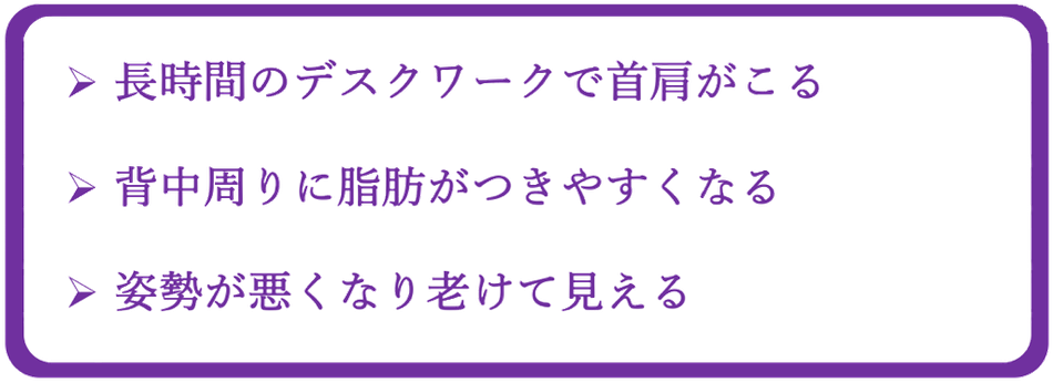 猫背の症状