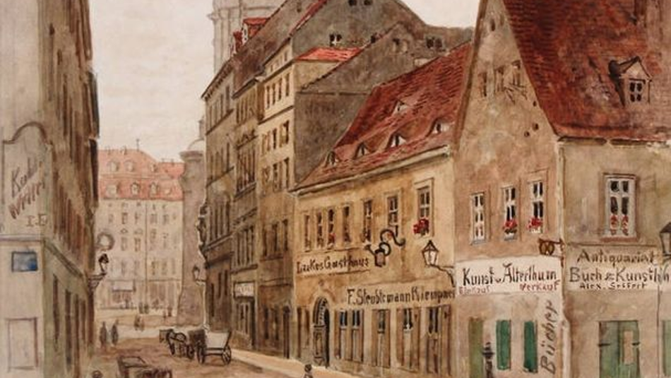 Die ehemalige Pfarrgasse in Dresden, Otto Schneider (CC BY-SA 4.0, SKD)