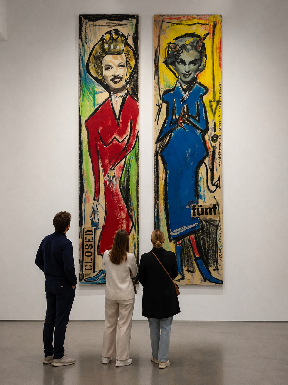 Ausstellung von Uta Nitschke mit handgefertigte Collagen als großformatiger Druck
