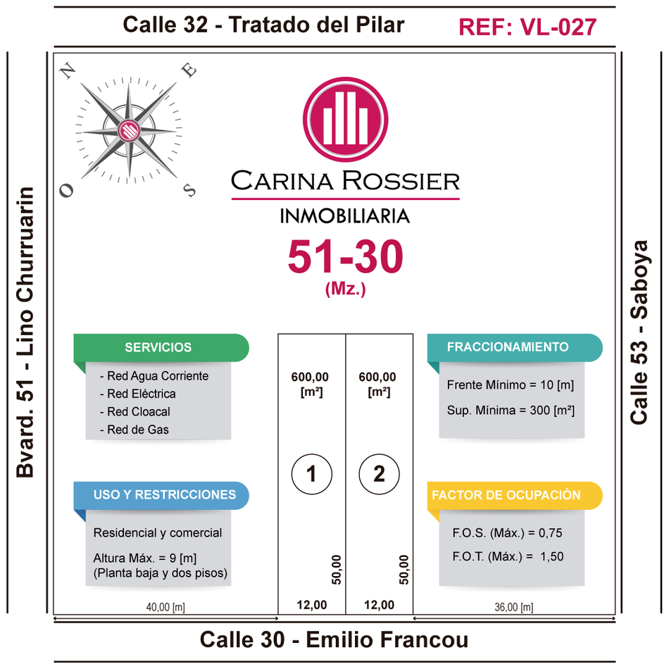 Carina Rossier Inmobiliaria vende lotes en Villa Elisa Entre Ríos