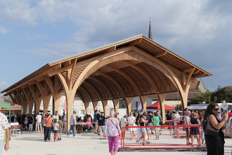 La halle du Barp s'étend sur plus de 400 m2./Photo LB.