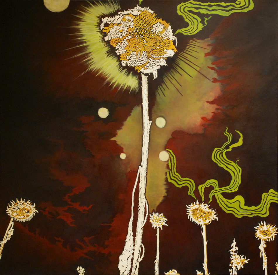 Marcel van Beek: »Les Fleurs du Mal III« | Acryl auf Leinwand | 2023