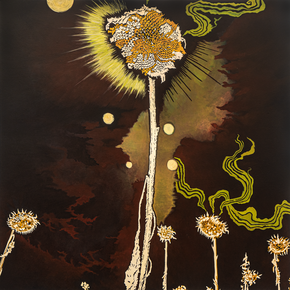 Marcel van Beek: »Les Fleurs du Mal III« | Acryl auf Leinwand | 2023